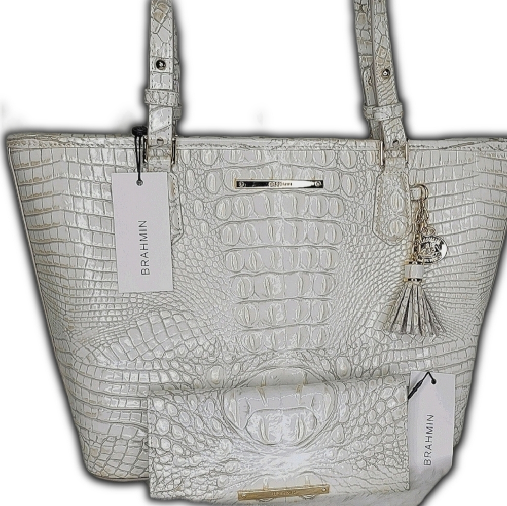 Brahmin 2 SET Matching Designer Bag Wallet NWT